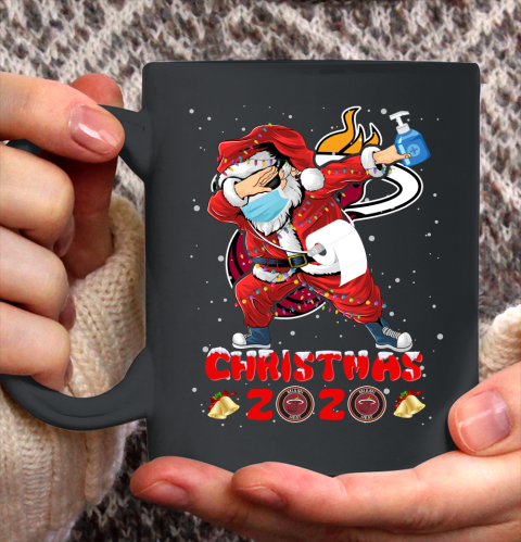 Miami Heat Funny Santa Claus Dabbing Christmas 2020 NBA Ceramic Mug 11oz