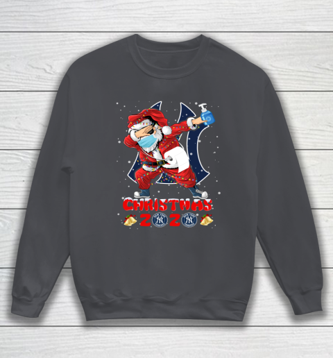 New York Yankees Funny Santa Claus Dabbing Christmas 2020 MLB Sweatshirt 4