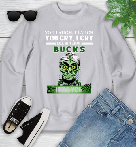 NBA Talk Shit About Milwaukee Bucks I Kill You Achmed The Dead Terrorist Jeffrey Dunham Basketball Youth Sweatshirt 3