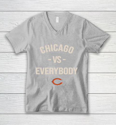 Chicago Bears Vs Everybody V-Neck T-Shirt 3