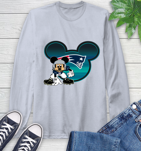 NFL New England Patriots Mickey Mouse Disney Football T Shirt Long Sleeve T-Shirt 6