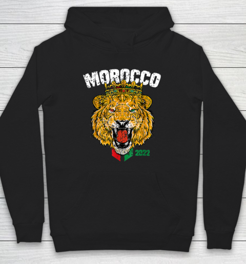 Morocco Lion Flag Sport Soccer Football Proud Hoodie