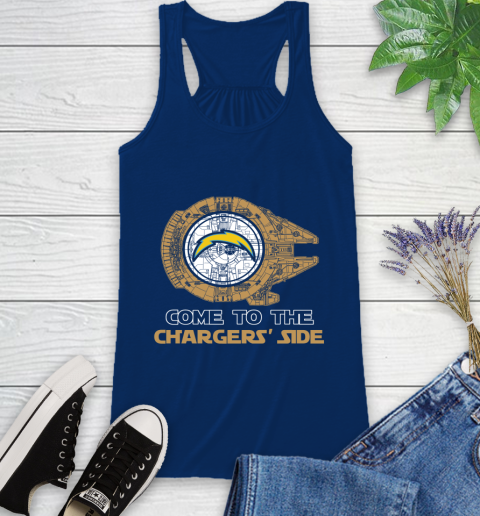NFL Come To The Los Angeles Chargers Star Wars Football Sports Racerback Tank 8