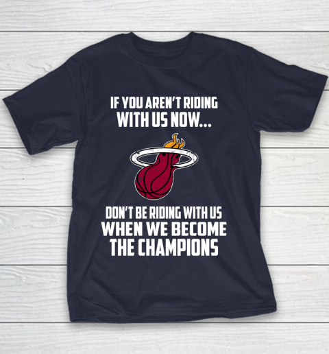 NBA Miami Heat Basketball We Become The Champions Youth T-Shirt 2