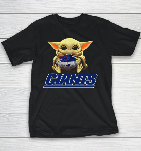 NFL Football New York Giants Baby Yoda Star Wars Youth T-Shirt