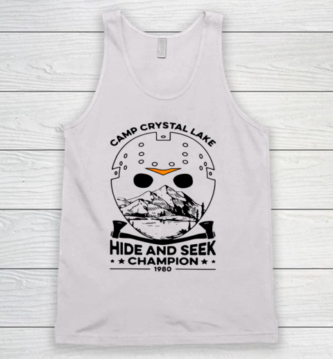 Camp Hide And Seek Champion Crystal Lake 1980 Halloween Tank Top