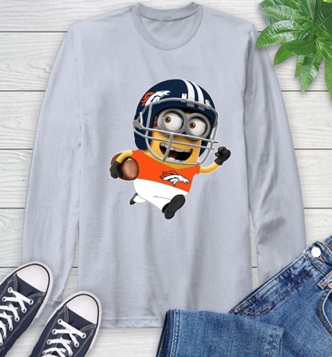 NFL Denver Broncos Minions Disney Football Sports Long Sleeve T-Shirt 6