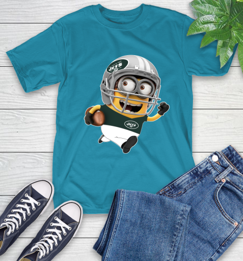 NFL New York Jets Minions Disney Football Sports T-Shirt 8