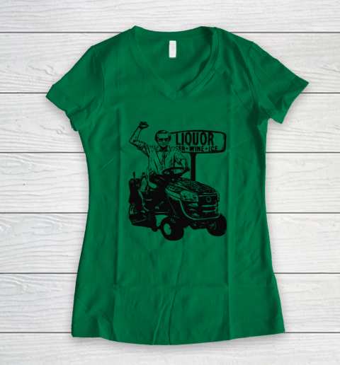 George Jones Liquor Fer Wine Ice Women's V-Neck T-Shirt 3