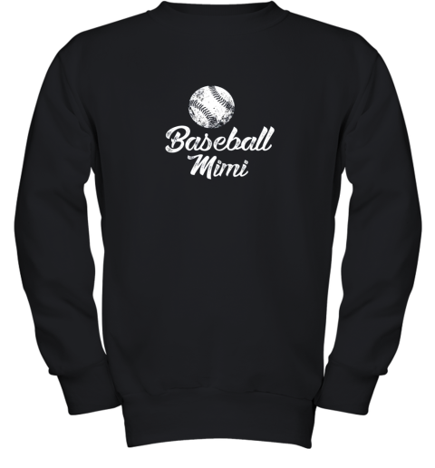 Baseball Mimi Shirt, Cute Funny Player Fan Gift Youth Sweatshirt