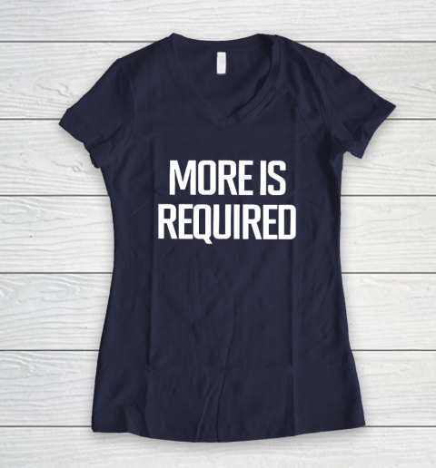 Minnesota Vikings More Is Required Women's V-Neck T-Shirt 7