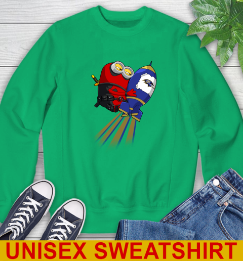 NFL Football Baltimore Ravens Deadpool Minion Marvel Shirt Sweatshirt 8