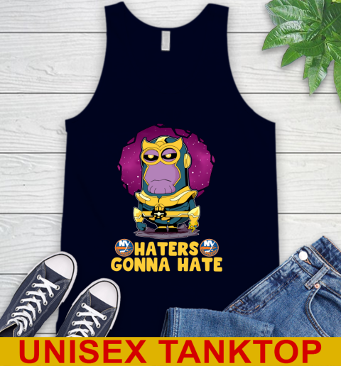 NHL Hockey New York Islanders Haters Gonna Hate Thanos Minion Marvel Shirt Tank Top 3