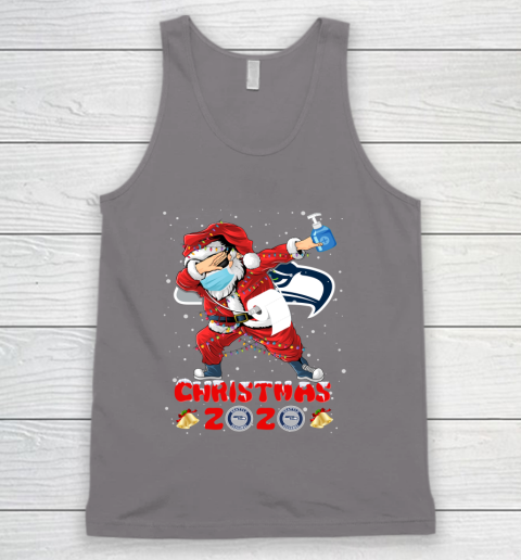Seattle Seahawks Funny Santa Claus Dabbing Christmas 2020 NFL Tank Top 6
