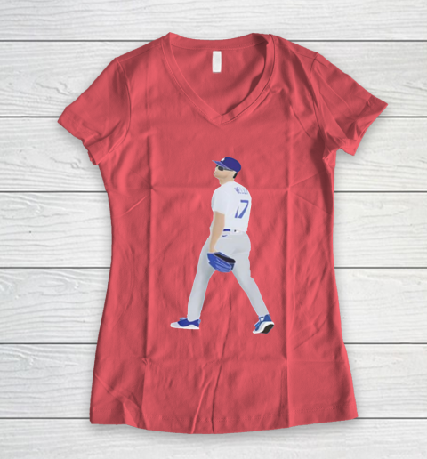 Dodgers Nation Joe Kelly Women's V-Neck T-Shirt 6