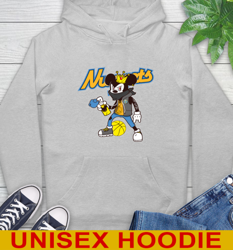 Denver Nuggets NBA Basketball Mickey Peace Sign Sports Hoodie 6
