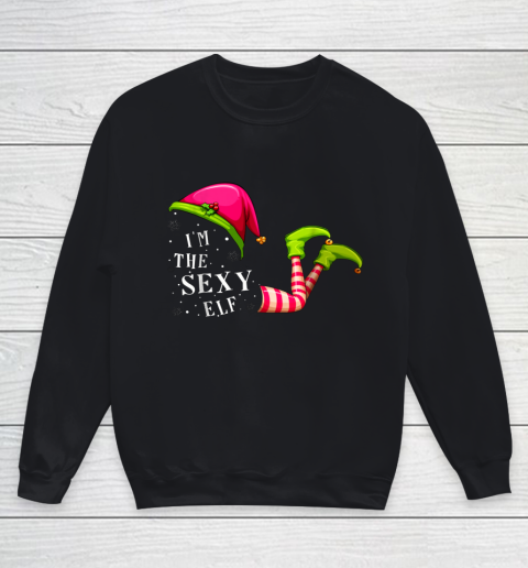 Sexy Elf Matching Family Group Christmas Funny Youth Sweatshirt