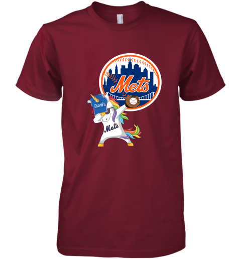 Hip Hop Dabbing Unicorn Flippin Love New York Mets Premium Men's T-Shirt