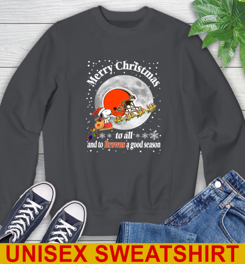 Cleveland Browns Merry Christmas To All And To Browns A Good Season NFL Football Sports Sweatshirt 7