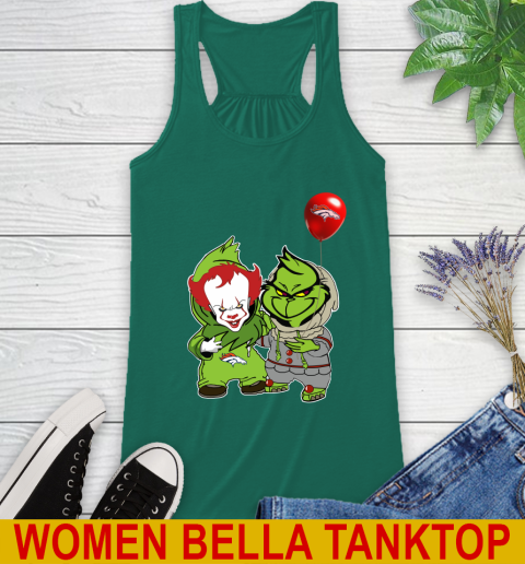 Denver Broncos Baby Pennywise Grinch Christmas NFL Football Racerback Tank 7
