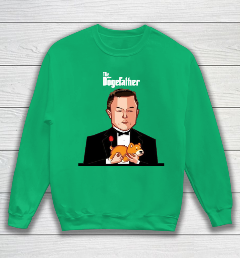 Dogecoin The DogeFather Funny Sweatshirt 5