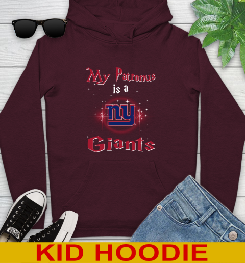 NFL Football Harry Potter My Patronus Is A New York Giants Youth Hoodie 7