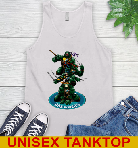 NFL Football Miami Dolphins Teenage Mutant Ninja Turtles Shirt Tank Top