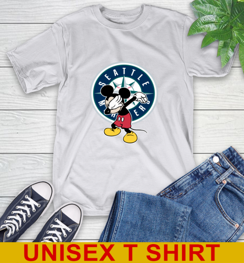 Seattle Mariners MLB Baseball Dabbing Mickey Disney Sports T-Shirt 12