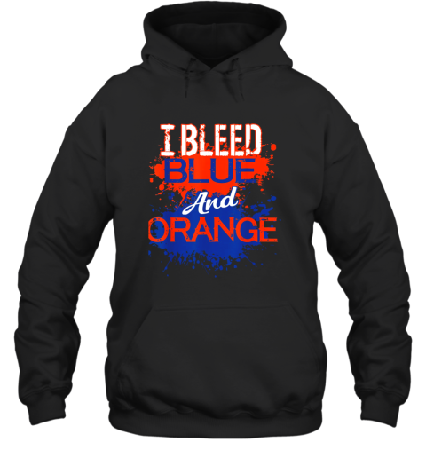 I Bleed Blue And Orange Fan Shirt Football Soccer Baseball Hoodie