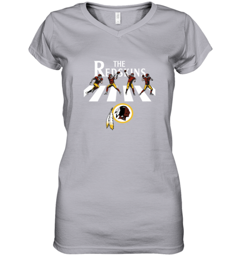 Women's NFL Washington Redskins Team V-Neck Long Sleeve Top