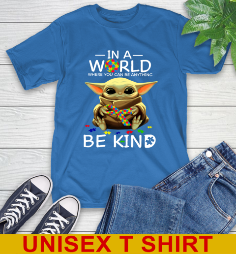 In The World Where You Can Be Anything Be Kind Autism Baby Yoda Shirts 11