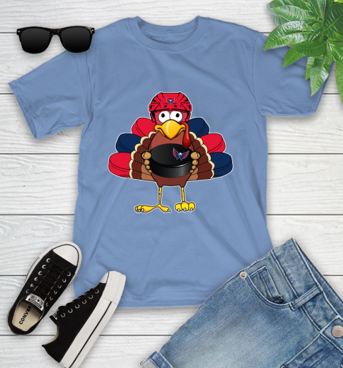 Washington Capitals Turkey Thanksgiving Day Youth T-Shirt 11