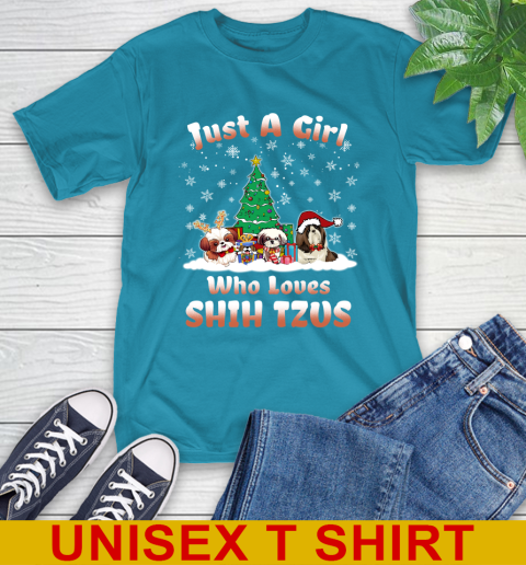 Christmas Just a girl who love shih tzus dog pet lover 150
