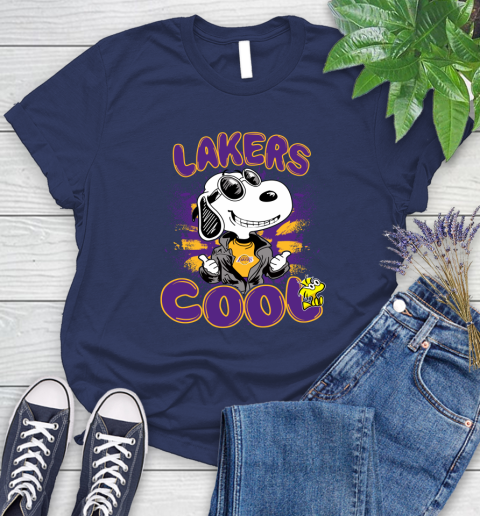NBA Basketball Los Angeles Lakers Cool Snoopy Shirt Women's T-Shirt 12