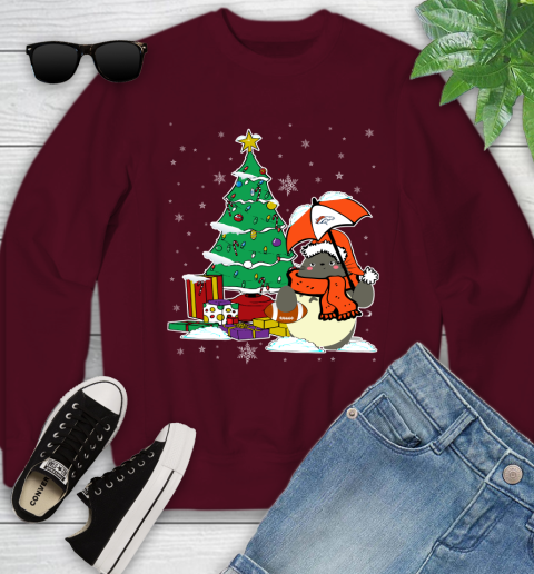 Denver Broncos NFL Football Cute Tonari No Totoro Christmas Sports Youth Sweatshirt 4
