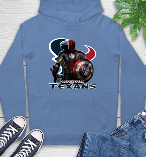 NFL Captain America Thor Spider Man Hawkeye Avengers Endgame Football Houston Texans Hoodie 11