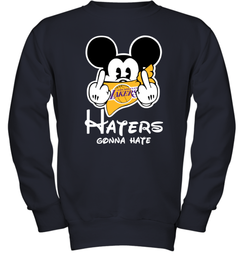 NBA Los Angeles Lakers Haters Gonna Hate Mickey Mouse Disney Basketball T  Shirt - Rookbrand