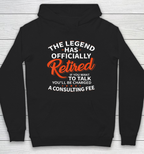 The Legend Has Retired Men Officer Officially Retirement Hoodie