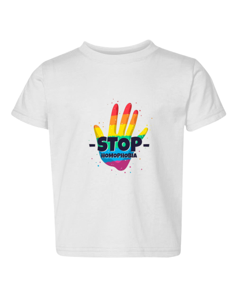 Stop Homophobia Illustration Toddler Tee