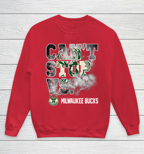 NBA Milwaukee Bucks Basketball Can't Stop Vs Youth Sweatshirt 7
