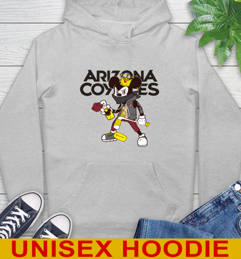 Arizona Coyotes NHL Hockey Mickey Peace Sign Sports Hoodie 6