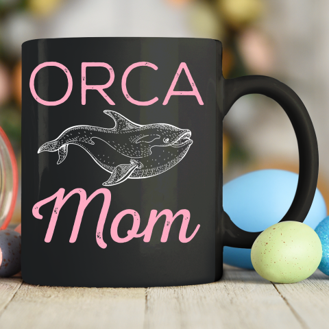 Funny Orca Lover Graphic for Women Girls Moms Whale Ceramic Mug 11oz 1