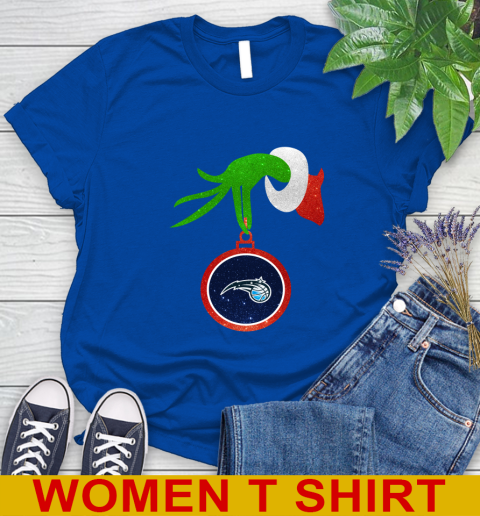 Orlando Magic Grinch Merry Christmas NBA Basketball Women's T-Shirt 9