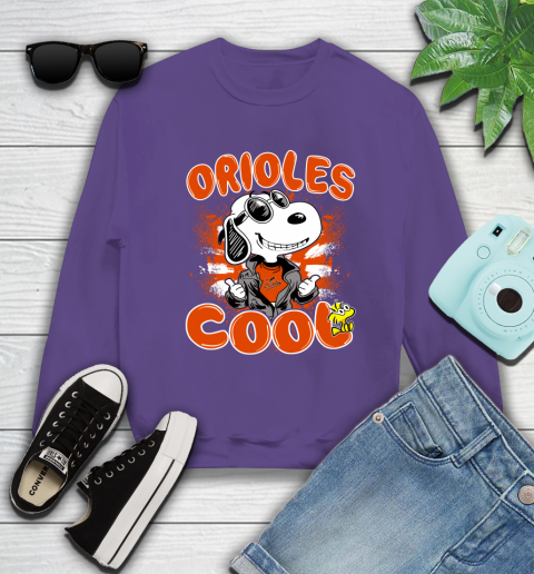 MLB Baseball Baltimore Orioles Cool Snoopy Shirt Sweatshirt 4