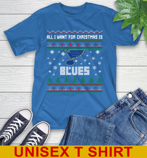 St.Louis Blues NHL Hockey All I Want For Christmas Is My Team Sports 11
