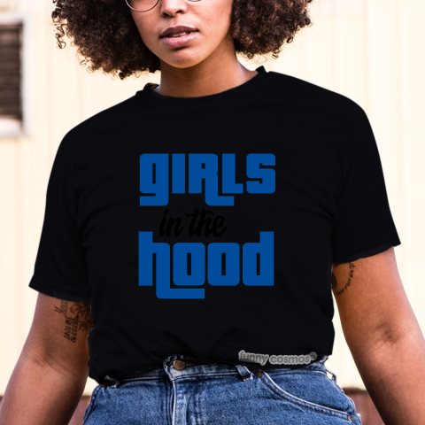 Jordan 14 Hyper Royal Matching Sneaker Tshirt For Woman For Girl Girls In The Hood Hipster Hip Hop Blue White Jordan Shirt