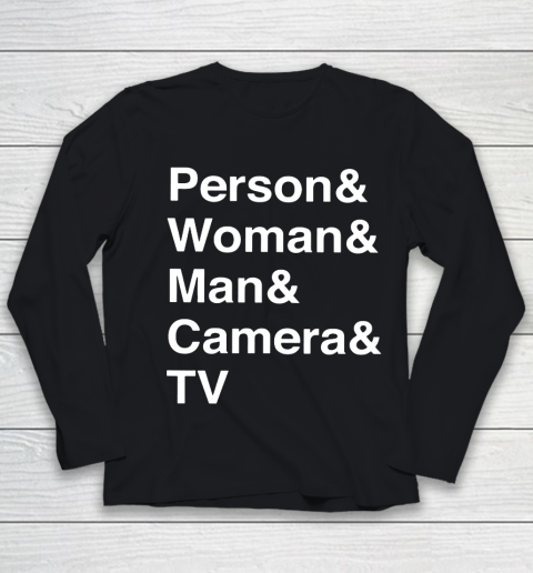 Person Woman Man Camera TV Youth Long Sleeve