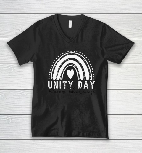 Unity Day Shirt Orange Unity Day Shirt Orange Anti Bullying V-Neck T-Shirt