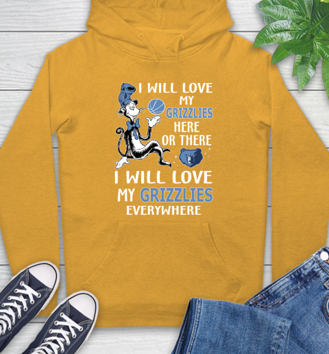 NBA Basketball Memphis Grizzlies I Will Love My Grizzlies Everywhere Dr Seuss Shirt Hoodie 2