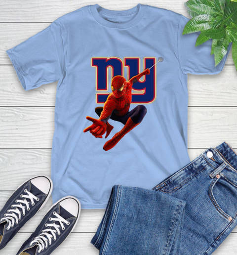 NFL Spider Man Avengers Endgame Football New York Giants T-Shirt 11